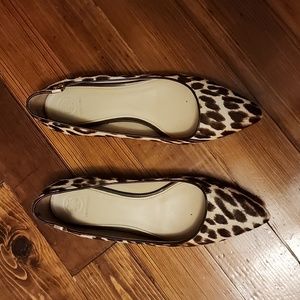 Tory Burch Leopard flats size 9